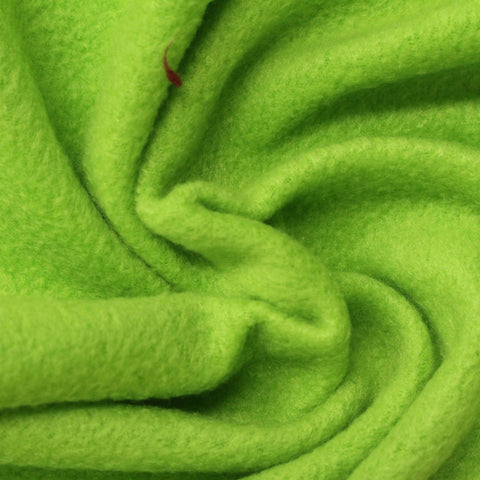 100% Polyester Fleece Fabric, 163 gsm — Green