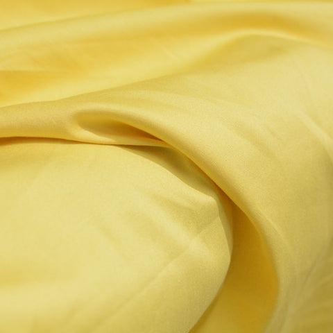 Cotton Stretch Sateen Fabric, 190 gsm, 147 cm — Yellow