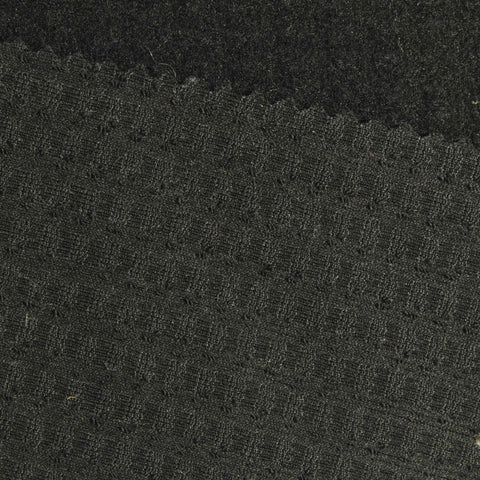 Black Brushed Fleece, Polyester