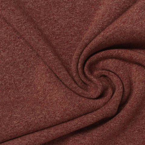 Red Marl Knit, Cotton-Poly