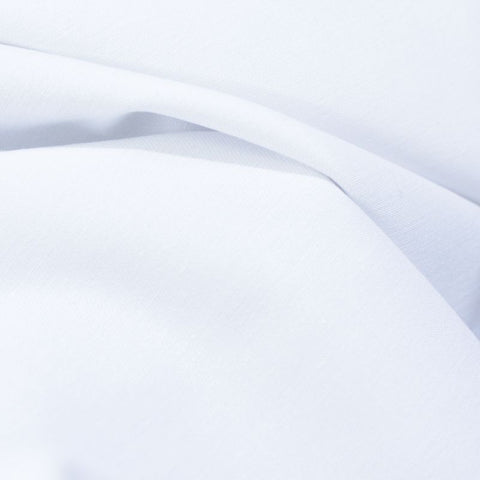 Polyester Cotton Twill Fabric, 240 gsm, 147 cm — White