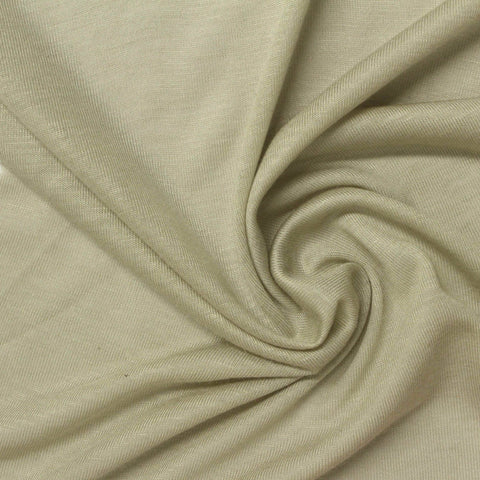 Viscose Acrylic Jersey Knit Fabric, 100 gsm, 180 cm — Khaki