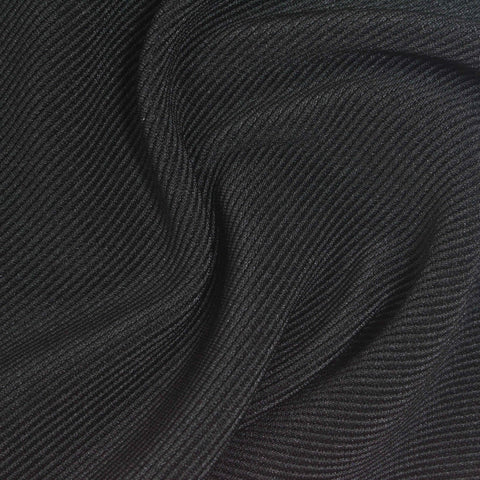 Black Ribbed Bengaline, Polyester