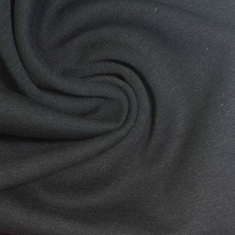 Brushed Polyester Cotton Stretch Scuba Knit Fabric, 290 gsm, 175 cm — Grey