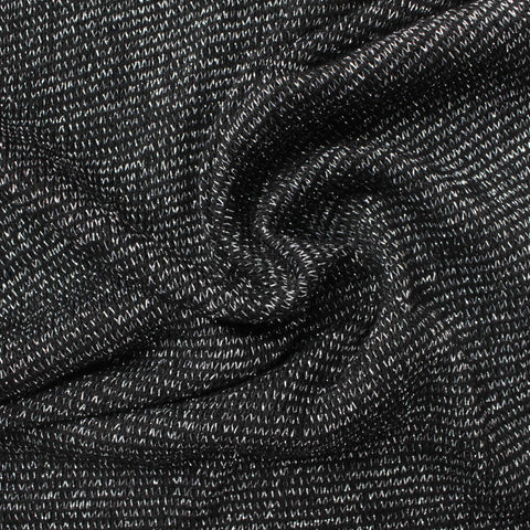 Black Marl Knit, 244 gsm