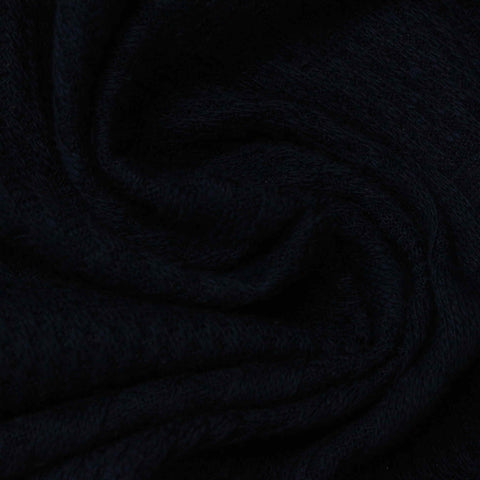 Dark Blue Geometric-Square Pointelle Knit