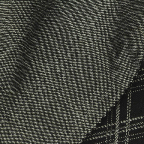 Grey Grid Interlock Knit, Polyester