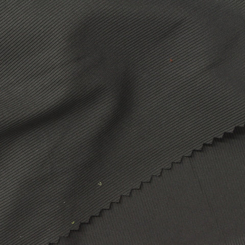 Nylon Stretch Rib Knit Fabric, 150 gsm, 172 cm — Grey