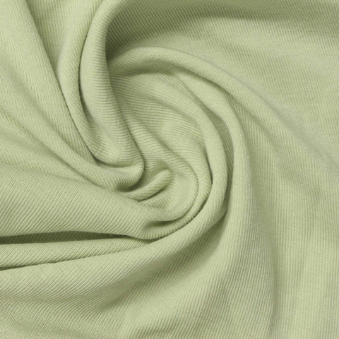 Light Sage Rib Knit, Cotton