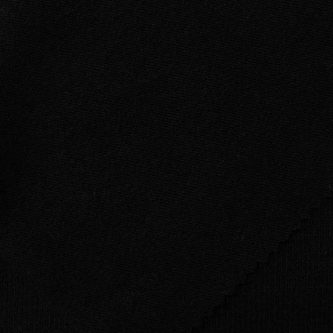 Acrylic Stretch Chunky Knit Fabric, 237 gsm, 150 cm — Black