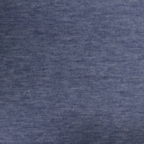 Heathered Blue Marl Jersey Knit, Cotton-Poly, 155 gsm