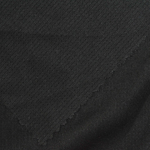 Jacquard 100% Polyester Mesh Fabric, 150 gsm, 180 cm — Black