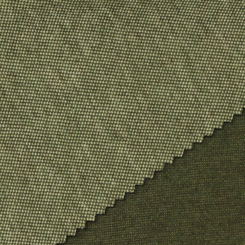 Dark Olive Marl Piqué Knit, Poly-Cotton