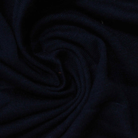Dark Blue Marl Jersey Knit, Viscose, 137 gsm