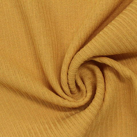 Viscose Polyester Rib Knit Fabric, 270 gsm, 150 cm — Orange