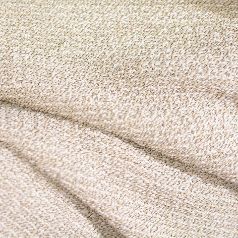 Light Beige Marl Chunky Knit, Polyester, 418 gsm