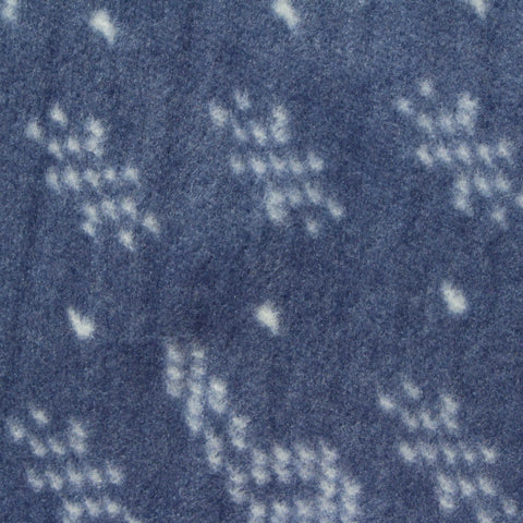 White Geometric Fleece, Polyester