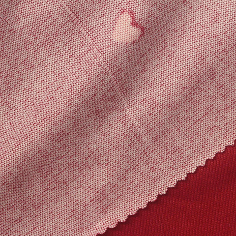 White Heart Jersey Knit, Polyester
