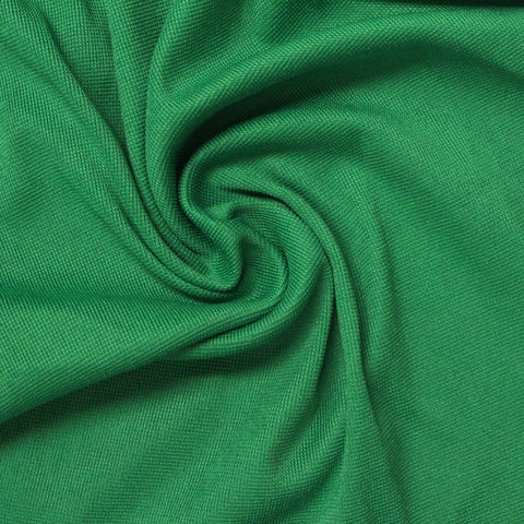 Polyester Stretch Milk Silk Knit Fabric, 250 gsm, 165 cm — Green