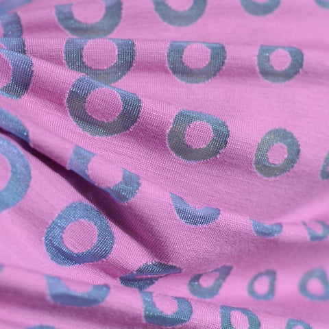 Blue Circles Jacquard, Viscose-Nylon