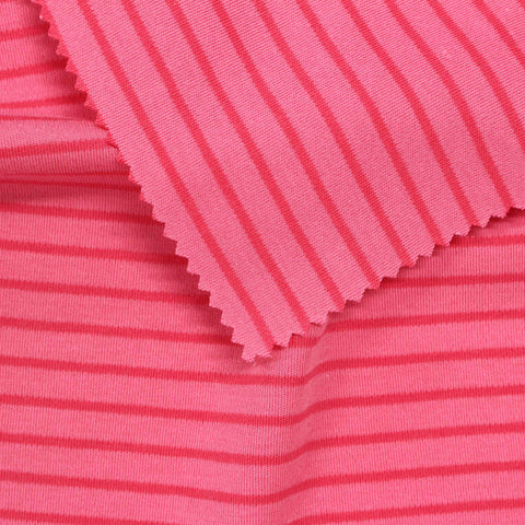 Pink Horizontal-Stripe Knit, Cotton