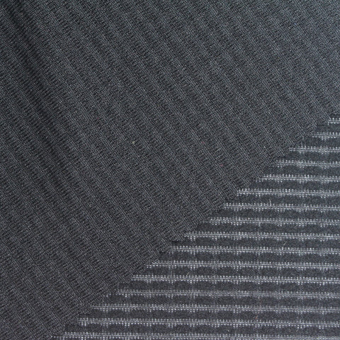 Jacquard Polyester Stretch Fleece Fabric, 170 gsm, 165 cm — Grey