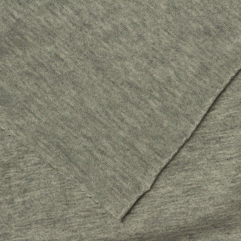 Grey Marl Jersey Knit, Cotton, 145 gsm