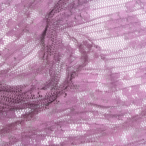 Purple Floral Lace, Polyester