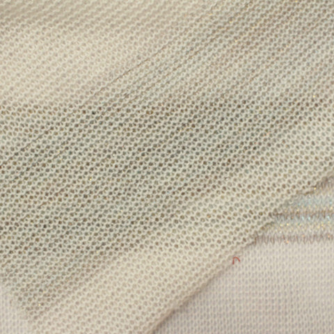 Gold Horizontal-Stripe Chunky Knit, Polyester, 140 gsm