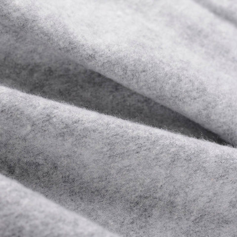 Light Grey Marl French Terry, Cotton-Poly, 255 gsm
