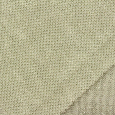 Slub Viscose Polyester Blend Stretch Chunky Knit Fabric, 190 gsm, 150 cm — White