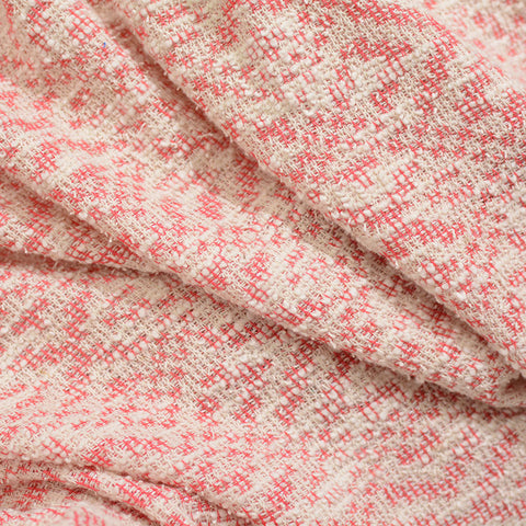 Pink Geometric Chunky Knit, Poly-Cotton