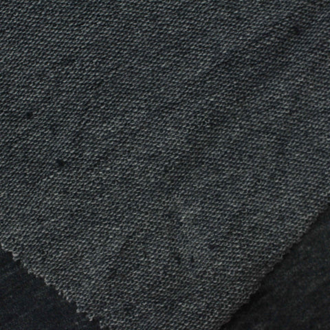 Dark Grey Marl French Terry, Cotton-Poly, 320 gsm, 160 cm, ref EF-221729