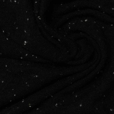 Black Marl Knit, Poly-Viscose, 151 gsm