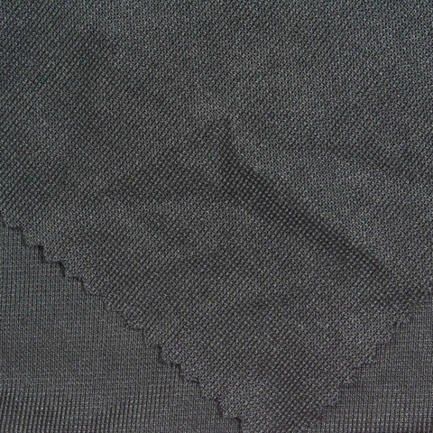 Charcoal Rib Knit, Polyester