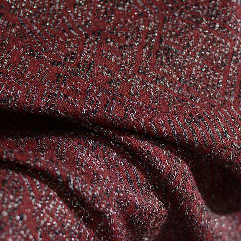 Red Flecked Chunky Knit, Polyester