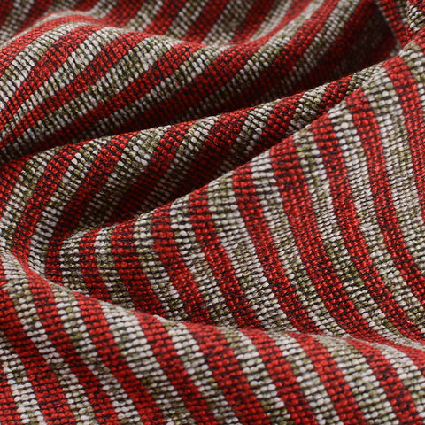 Marled Off-White Horizontal-Stripe Chunky Knit, Polyester