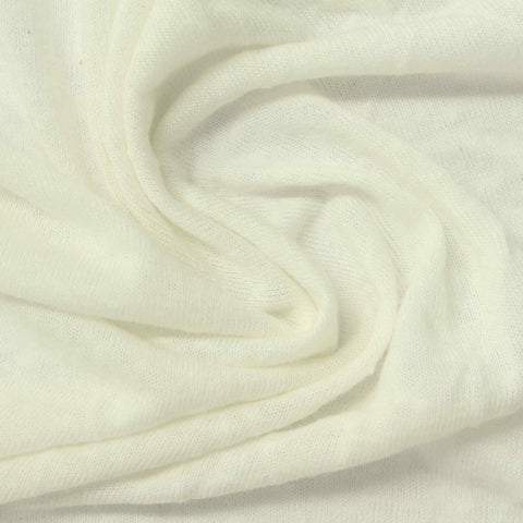 Off-White Jersey Knit, Poly-Viscose
