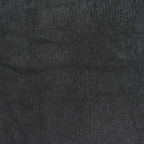 Polyester Stretch Rib Knit Fabric, 200 gsm, 165 cm — Black