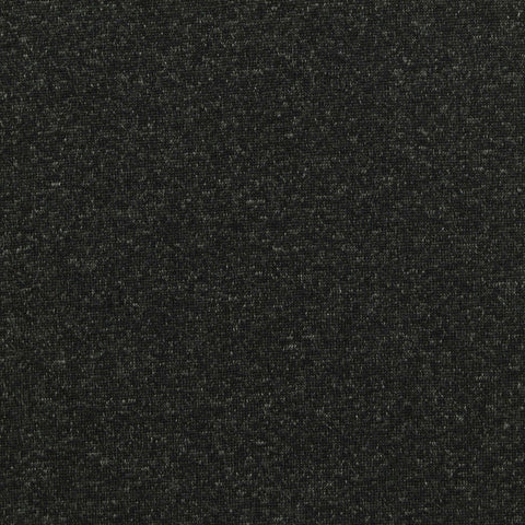 Heather Polyester Stretch Milk Silk Knit Fabric, 180 gsm, 160 cm — Black