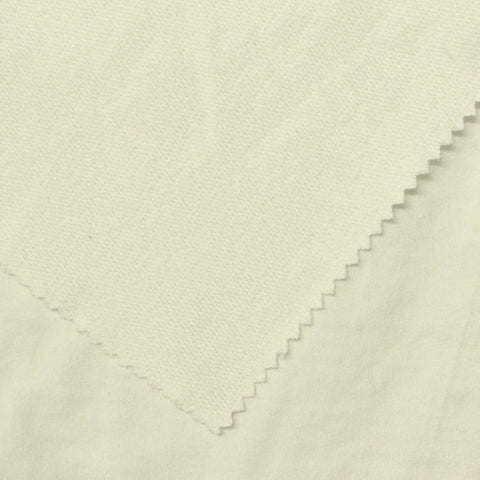 Polyester Cotton French Terry Fabric, 325 gsm, 160 cm — Beige