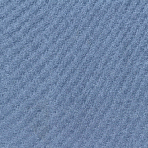 Cotton Polyester Stretch Rib Knit Fabric, 220 gsm, 165 cm — Blue