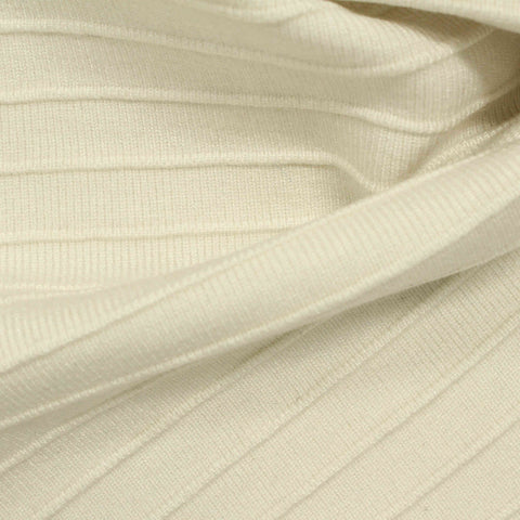 Viscose Nylon Blend Stretch Knit Fabric, 637 gsm, 150 cm — Beige