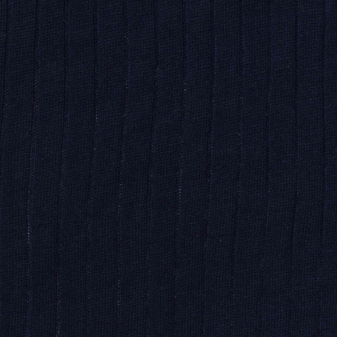 Navy Textured Rib Knit, Poly-Viscose