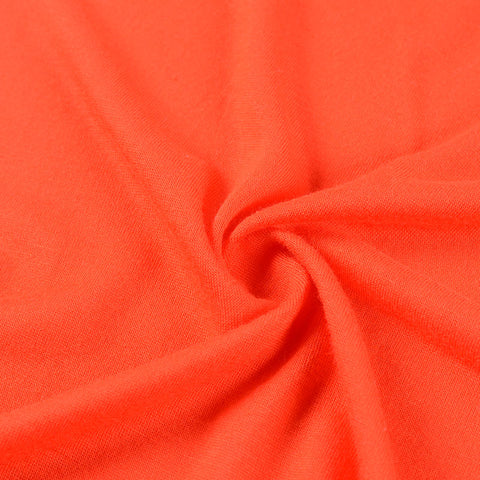 100% Viscose Jersey Knit Fabric, 140 gsm, 155 cm — Orange