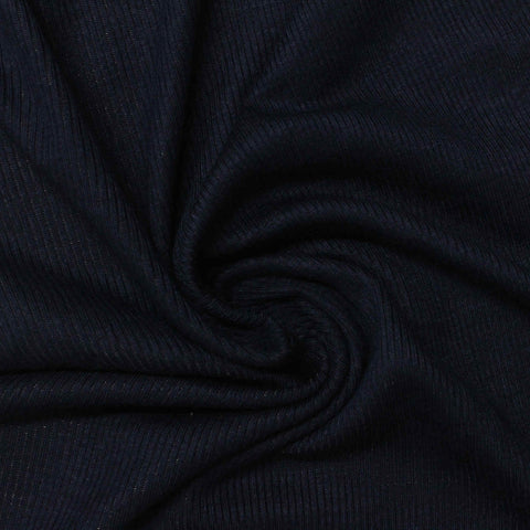 Black Rib Knit, Viscose