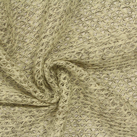Beige Tone-on-Tone Chunky Knit, Cotton