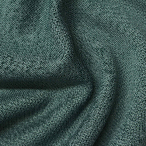 Dark Teal Grid Waffle Knit, Polyester