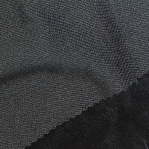 Black Brushed Minky, Polyester