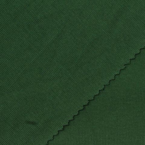 Cotton Polyester Rib Knit Fabric, 417 gsm, 168 cm — Green